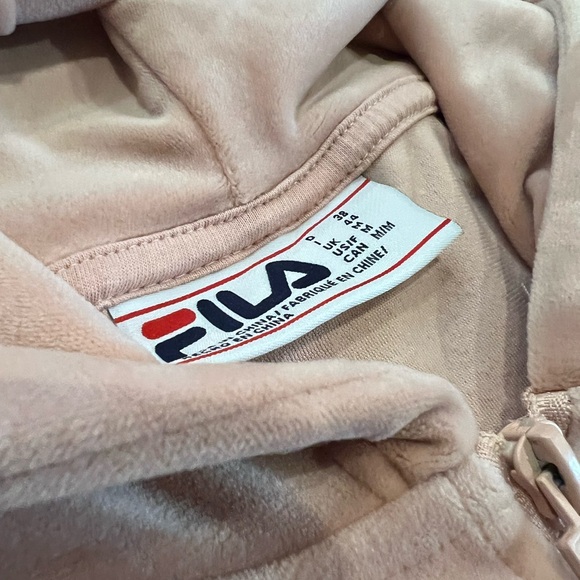 Fila Pink Velvet Hoodie - Picture 4 of 4